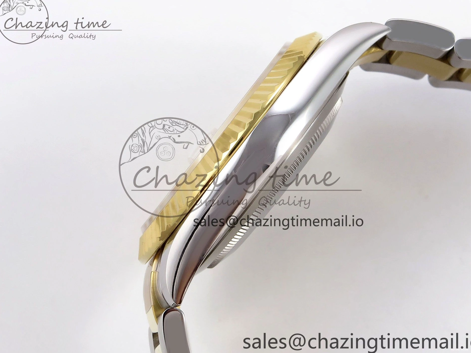 0110 Breathable DateJust 41 SS YG ARF 1:1 Best Edition 904L Steel YG Stick Dial on Oyster Bracelet SH 1260